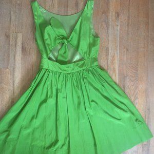 Silk back-tie Anthropologie party dress